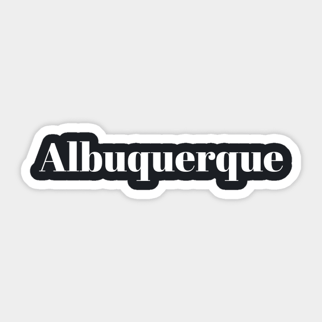 Albuquerque Sticker by bestStickers